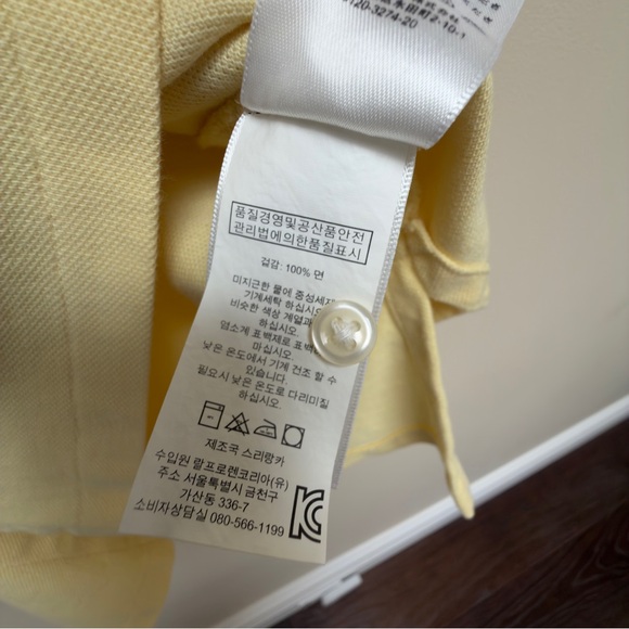 Ralph Lauren Men's Light Yellow Polo Shirt - Picture 7 of 8